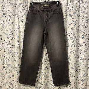 Universal Thread Charcoal Gray Acid Washed Cropped Jeans Size 2/26R